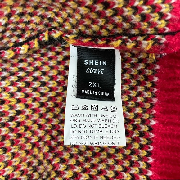 Bikercore Fire & Letter Speed Flame Pattern Drop Shoulder Sweater 2XL - Picture 11 of 15